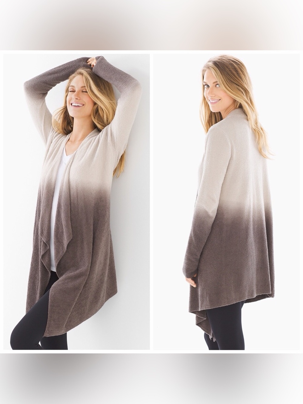 Barefoot Dreams Bamboo Chic Lite Calypso Ombré Cardigan — Size S/M
